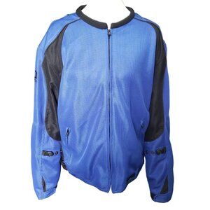 Speed and Strength Racing Jacket Men's Large Blue Under Radar Mesh Padded